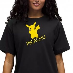 Black Pikachu Graphic Tee